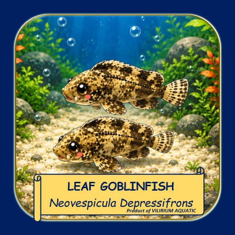 IKAN HIAS AIR TAWAR - LEAF GOBLINFISH / BUTTERFLY GOBY (IKAN AQUASCAPE)
