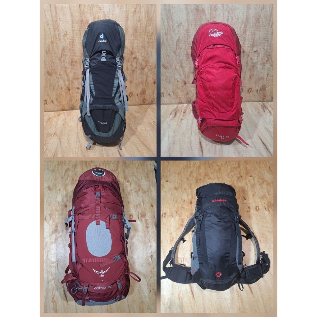 Deuter  Aircontact, gobi, Futura dll. carrier Tas Ransel Gunung