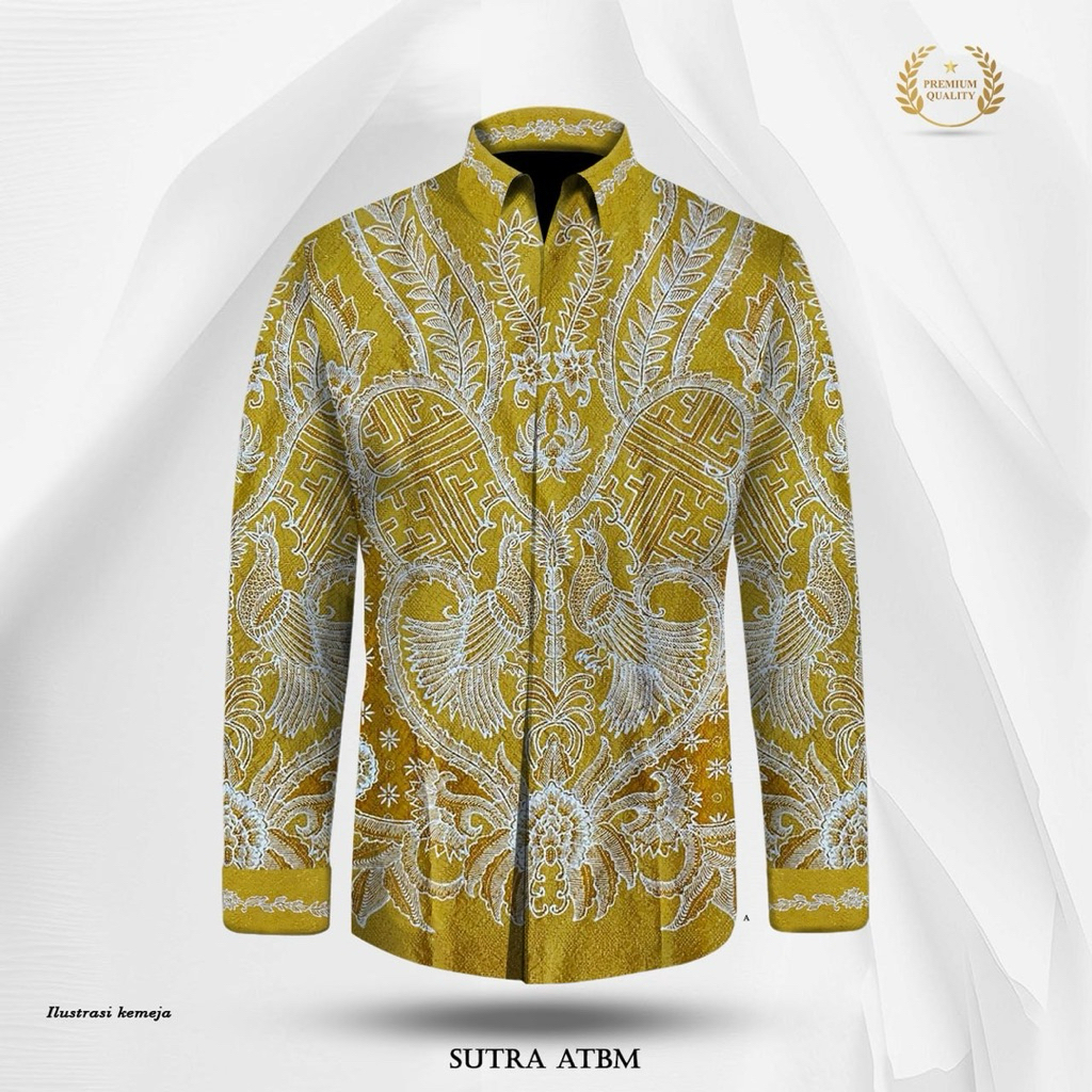 KAIN BATIK TULIS SUTRA ATBM POLA KEMEJA PREMIUM- V6346