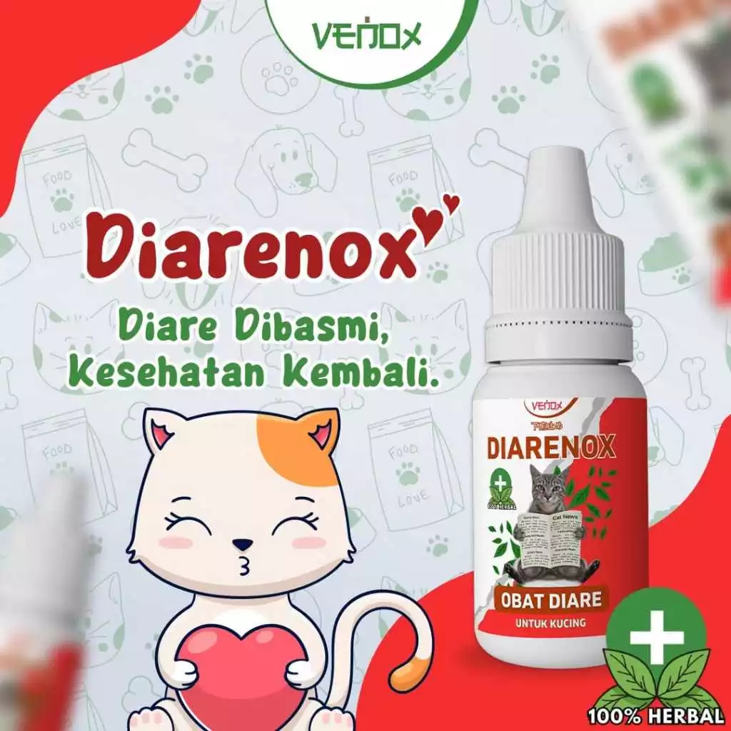 DIARENOX - Obat Kucing Untuk Anti Diare Mencret Sakit Perut