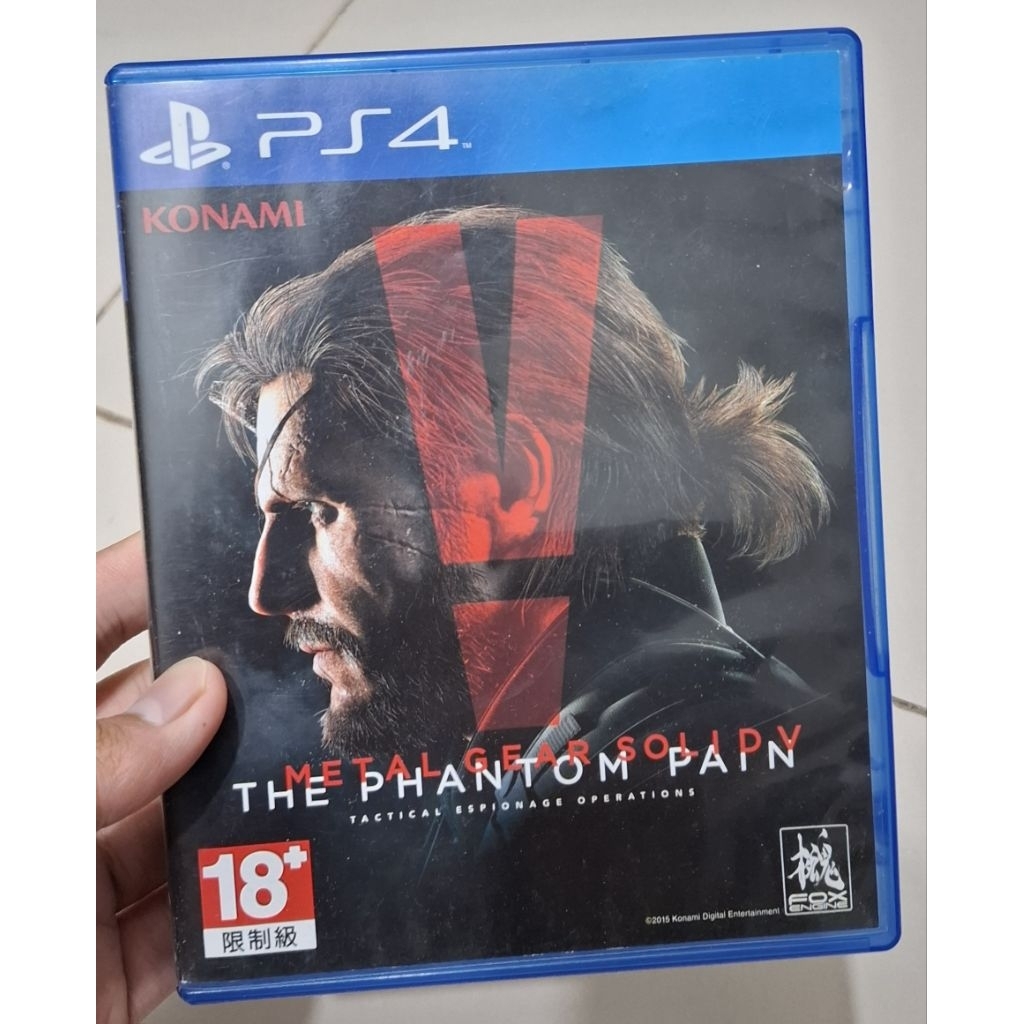 METAL GEAR SOLID THE PHANTOM PAIN MGS DISC KASET PS4 REG 3 + MAP