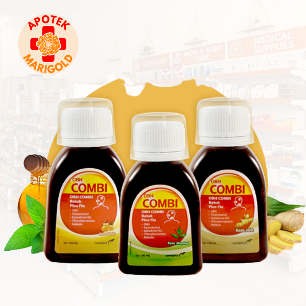 OBH Combi Batuk Plus Flu 100ml - Meredakan Batuk & Flu Dewasa