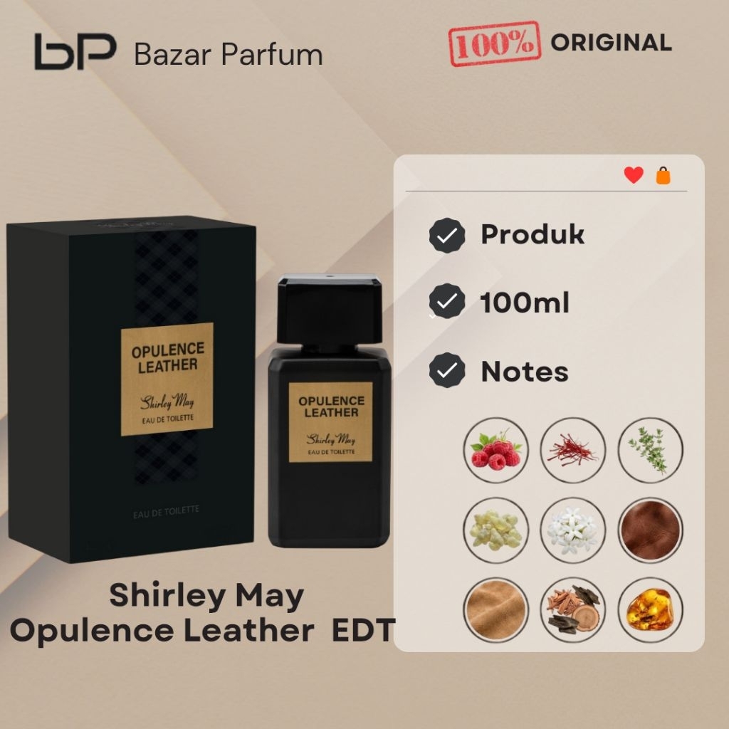 Parfum Unisex Shirley May Opulence Leather EDT Original