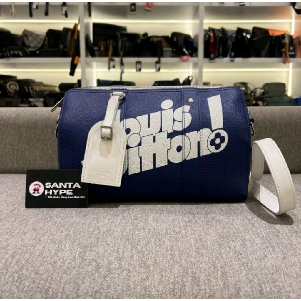 Louis Vuitton City Keepall Monogram Blue Sling Bag