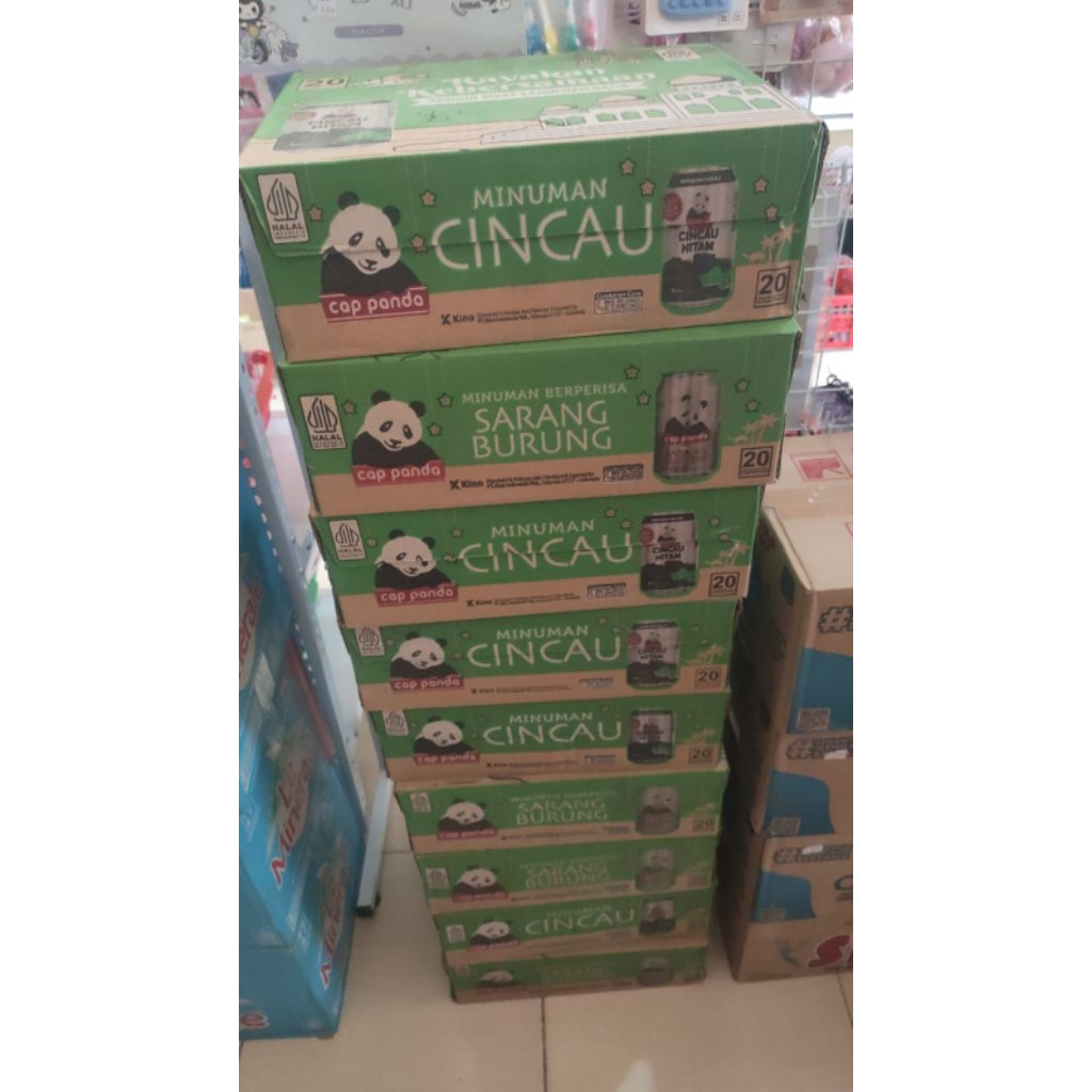 minuman cap panda kaleng 1 dus isi 20 kaleng