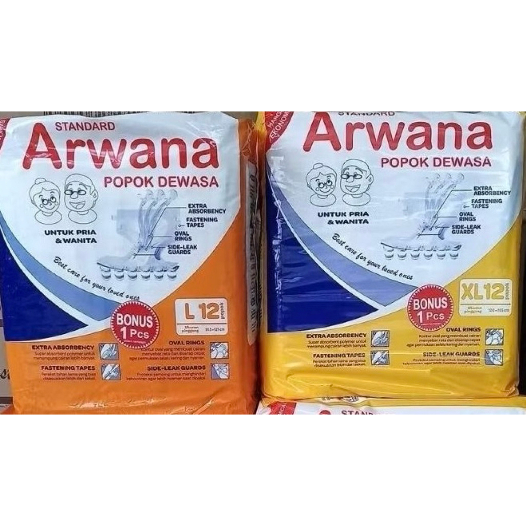 Arwana Popok Dewasa Perekat L12, XL12