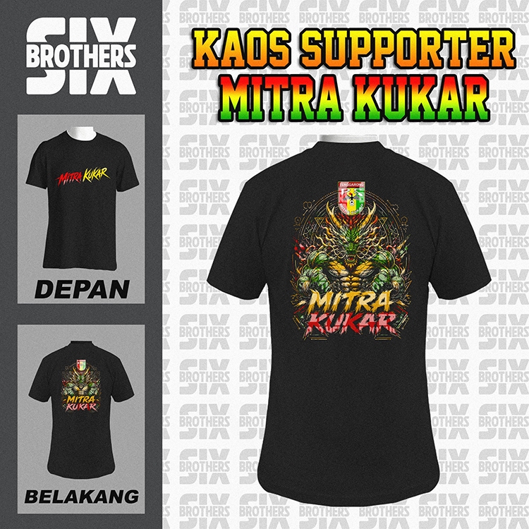 Kaos Mitra Kukar FC 100% Desain Original Bahan Adem Premium Unisex