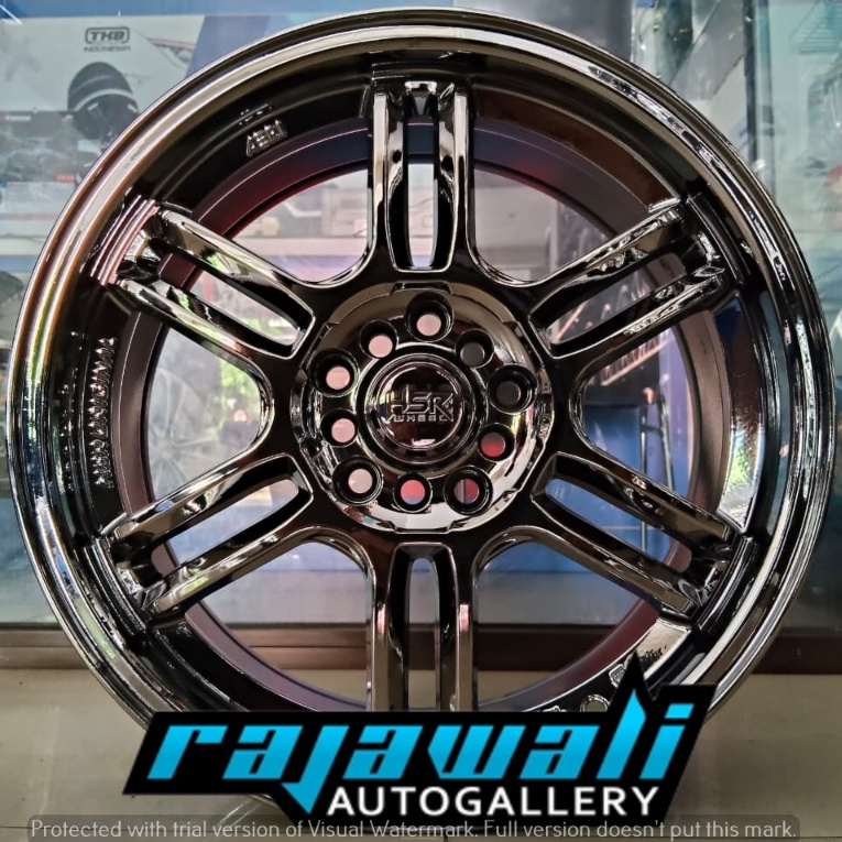 Velg Mobil HSR Ring 17 Black Chrome Velg Mobil Ertiga Avanza Xl7 Xpander Civic Hrv Tipe AERI