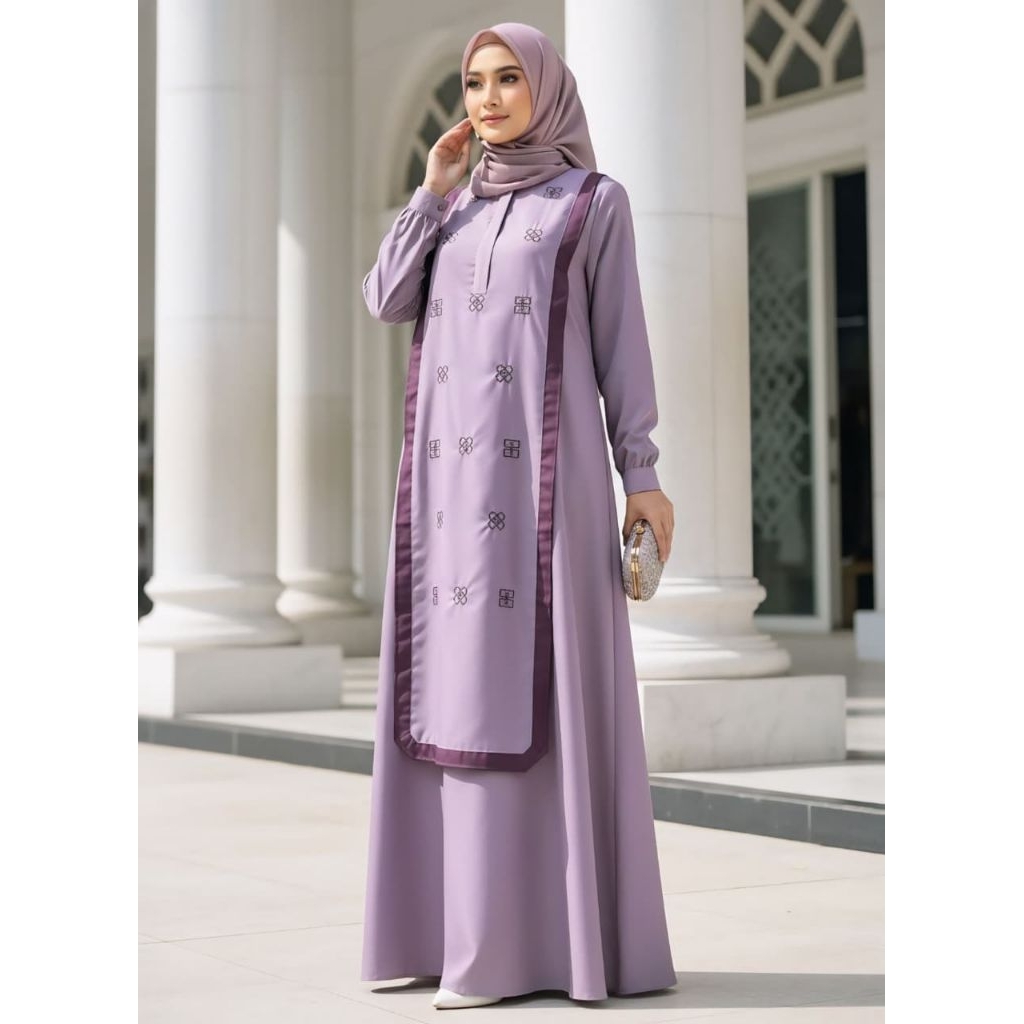 GAMIS ELVARA PREMIUM/gamis katun toyobo