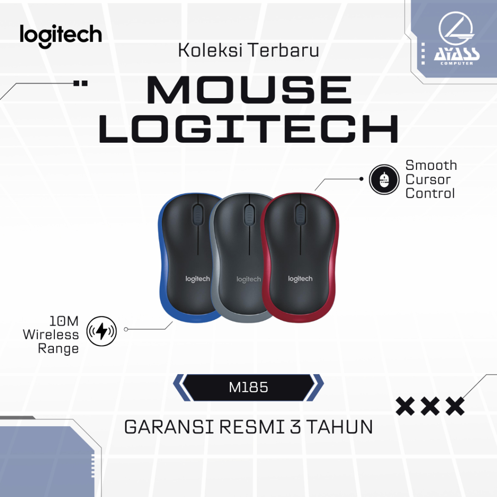 Mouse LOGITECH WIRELESS MOUSE M-185 M185 ORIGINAL HQ