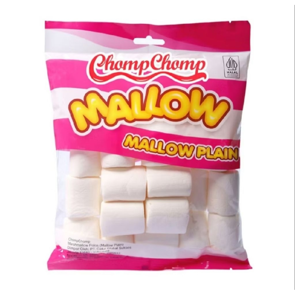 Chomp Chomp Plain Mallow Marshmallow Polos IMPORT 200gr