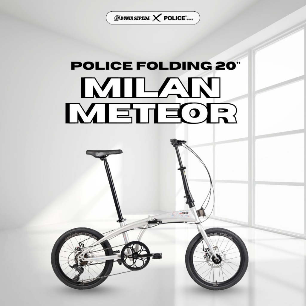 SEPEDA LIPAT FOLDING POLICE MILAN METEOR 20 INCH