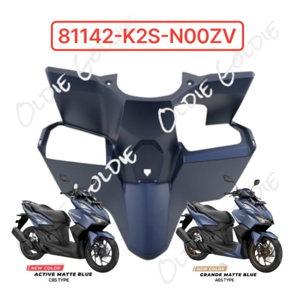 81142-K2S-N00ZV Cover Inner Atas Biru Doff Honda Vario 160 K2S