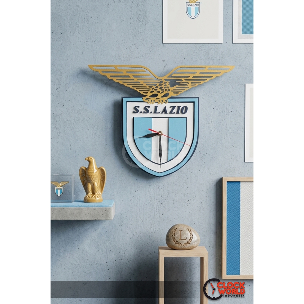 clockworld - JAM DINDING TIMBUL 3D LOGO BOLA LAZIO CUTTING