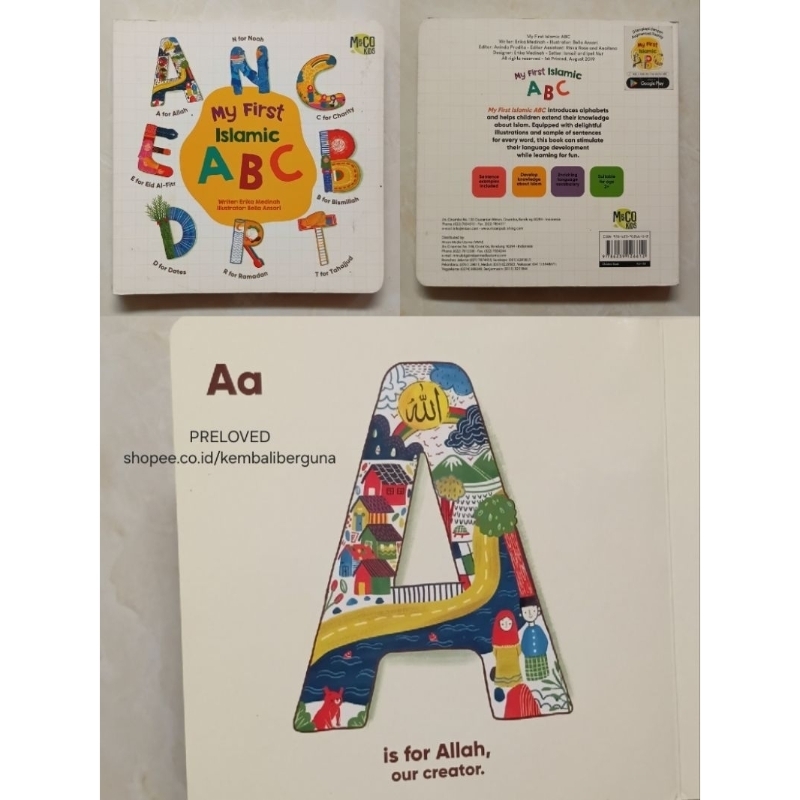 buku My First Islamic ABC karangan Erika Medinah