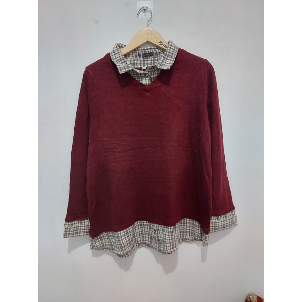 SOARITA SWEATER RAJUT VELVET MIX FLANEL