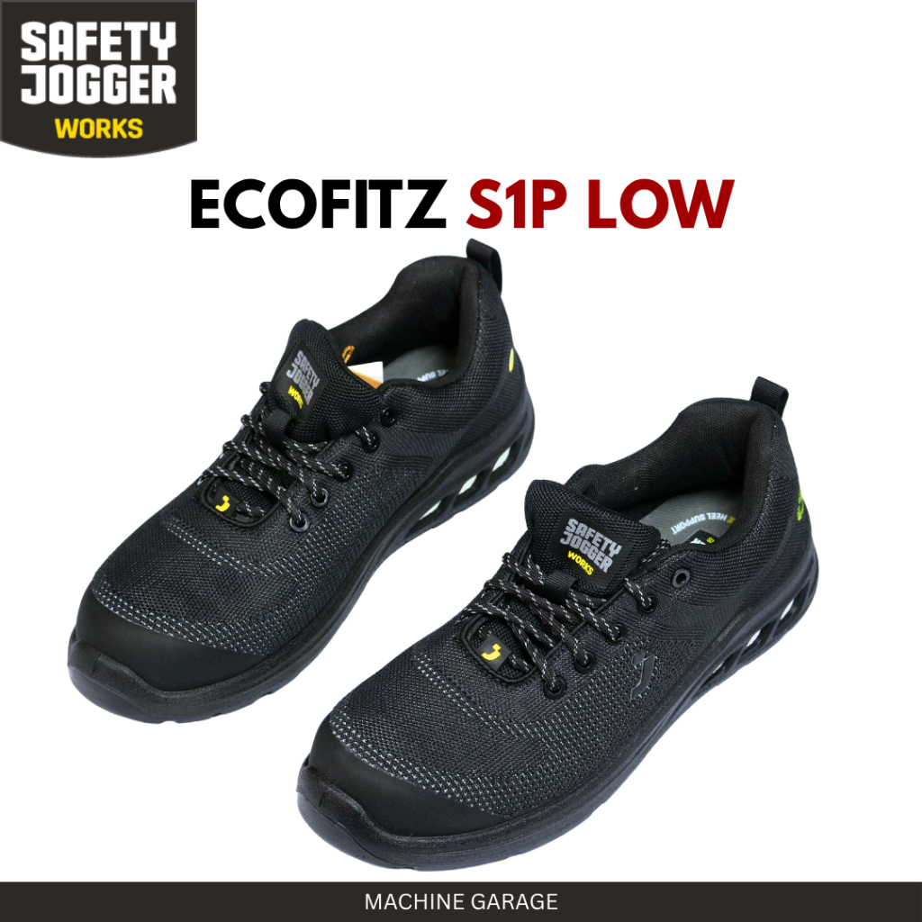 SEPATU SAFETY JOGGER TYPE ECOFITZ LOW S1P color BLACK safety shoes ecofitz