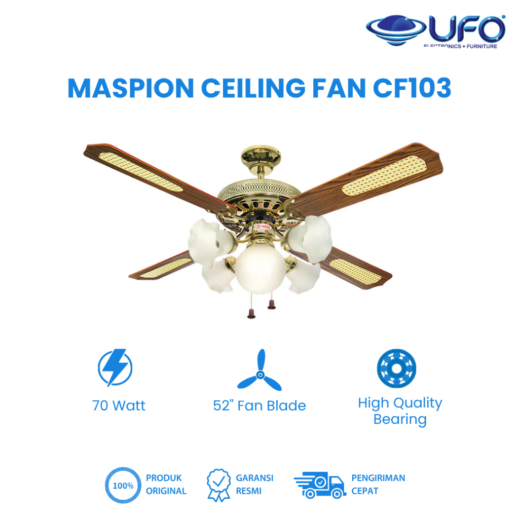 Maspion Uchida 52 Inch / 130 cm Ceiling Fan CF-103