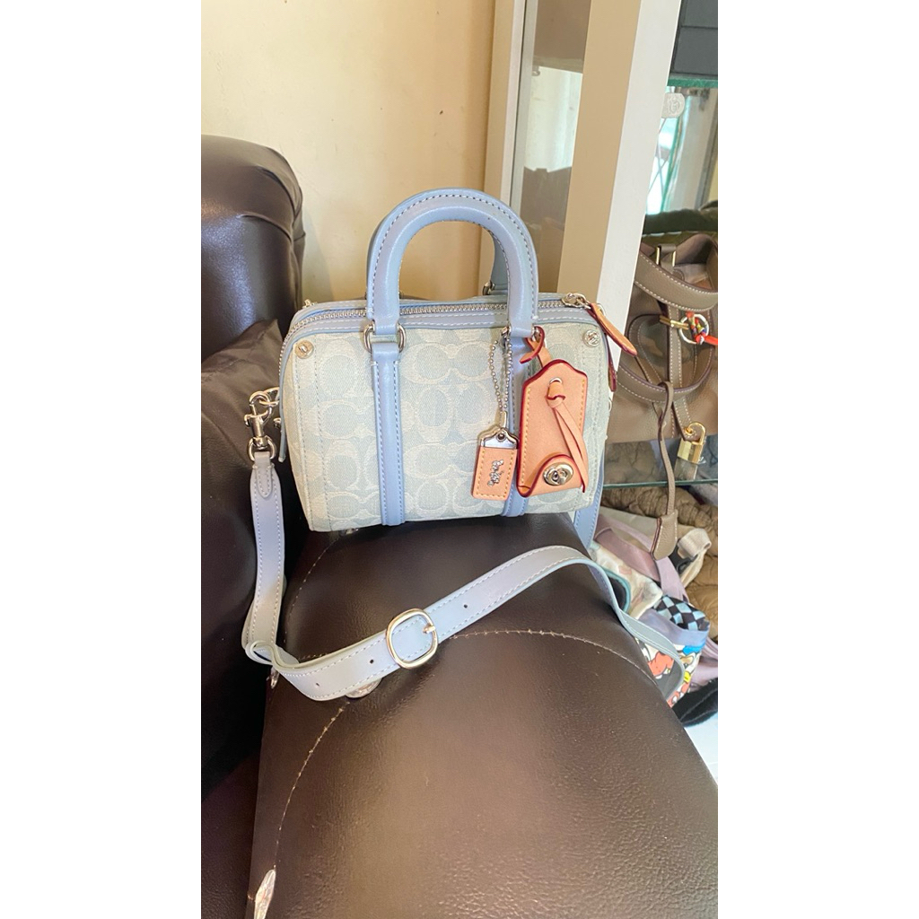 Coach bag mini rowan denim preloved