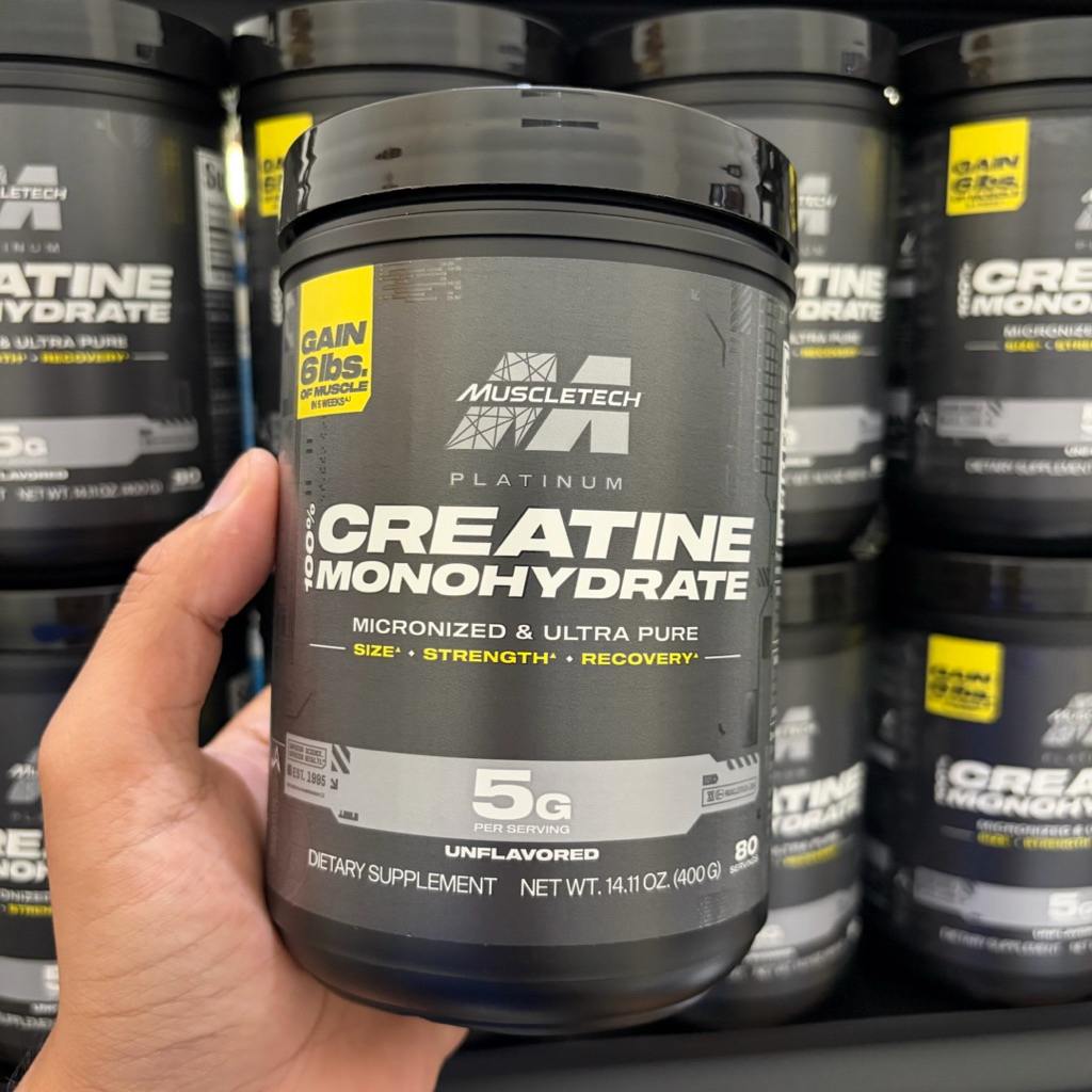 Muscletech platinum creatine monohydrate 400 gram ultra pure micronized creatine