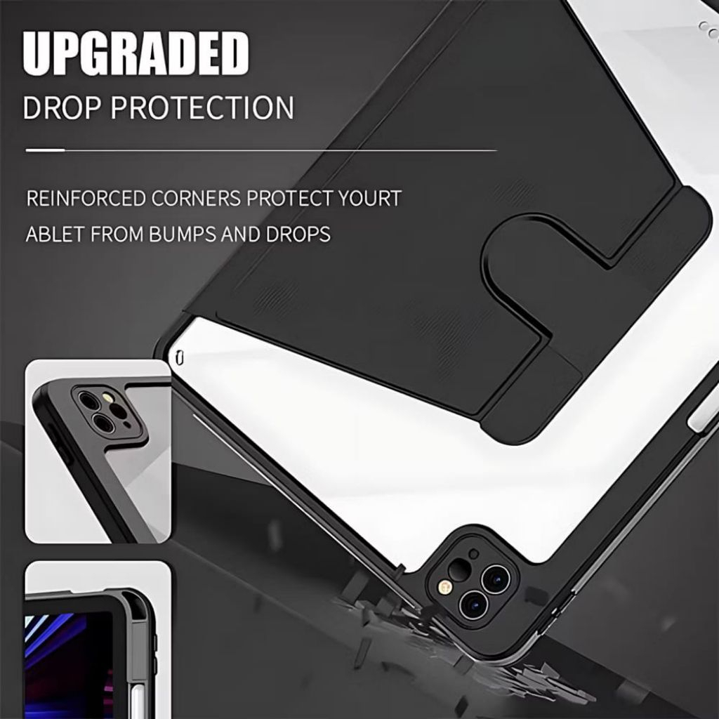 Casing TAB TABLET 360° Rotate Flip Acrylic TAB Magnetic Case OPPO PAD SE