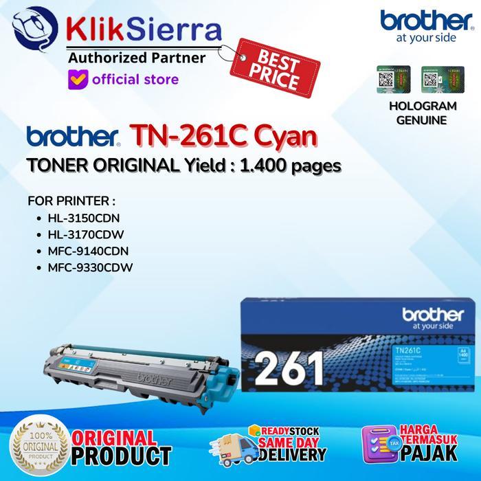 BROTHER Toner TN-261C | TN261C | TN261 C Original Cyan