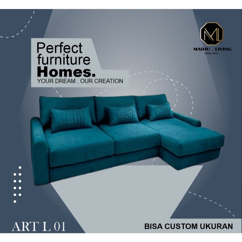 Sofa Sudut L Angsa Minimalis / Sopa Ruang Tamu Modern / Sofa L Murah Bandung Soreang Tangerang