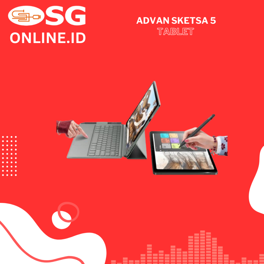 Advan TAB SKETSA 5 Helio G99 8GB 128GB 12 Inch 2K IPS 90Hz 8000mAh SIM 4G LTE Android Tablet