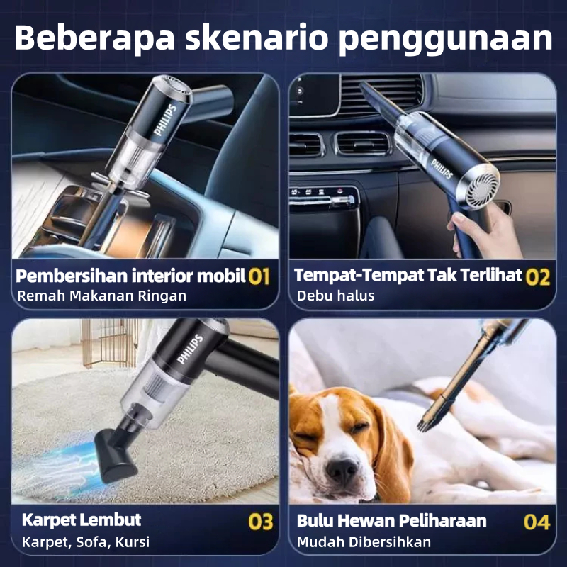 HOT SALE PHILIPS Vacuum Cleaner 998000Pa Penyedot debu 5-in-1 Vakum Serbaguna Portable Wireless