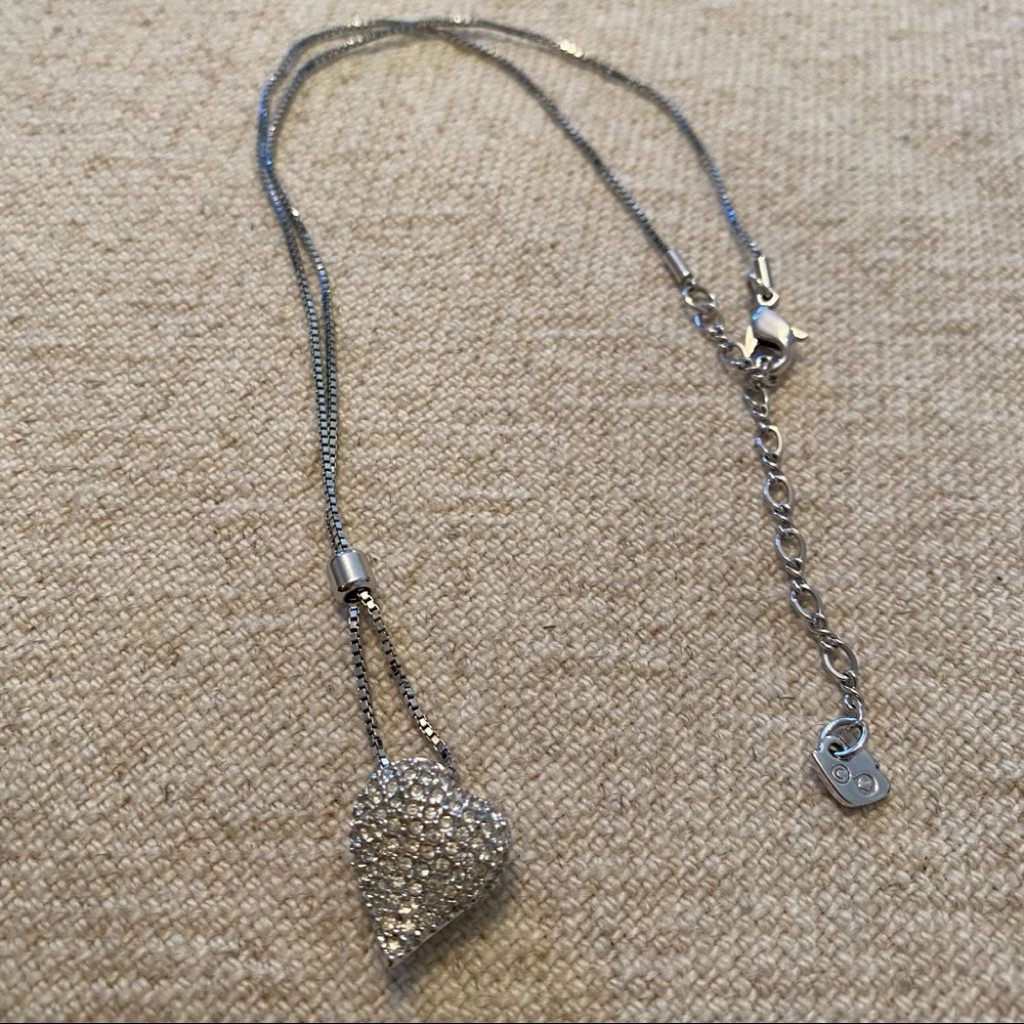 SWAROVSKI Adjustable Heart Pendant Necklace