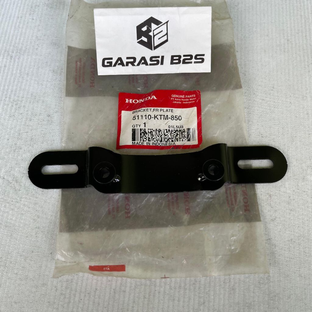 81110-KTM-850 Bracket Dudukan Plat Nomor Depan Supra X 125 Original AHM