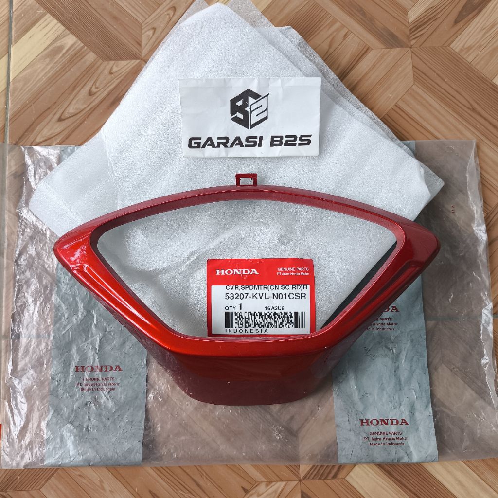 53207-KVL-N01CSR Cover List Speedometer Supra X 125 Lama Batman Merah Marun Original AHM