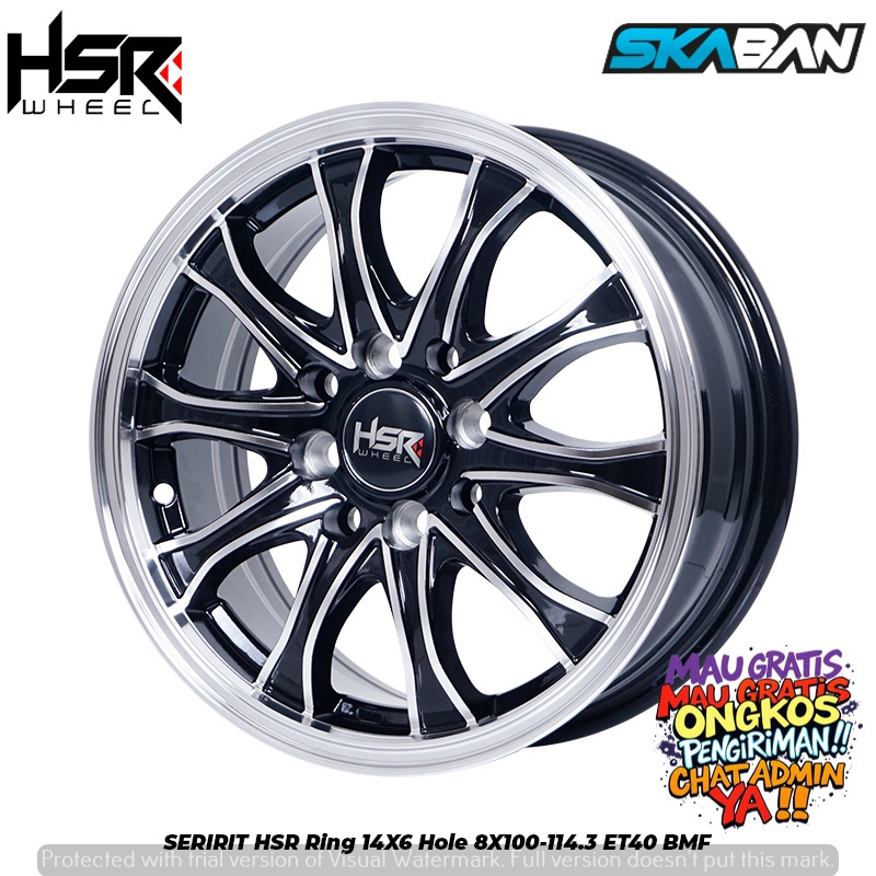 VELG MOBIL RING 14 SERIRIT 11693 HSR R14X6 H8X100-114,3 ET40 BMF