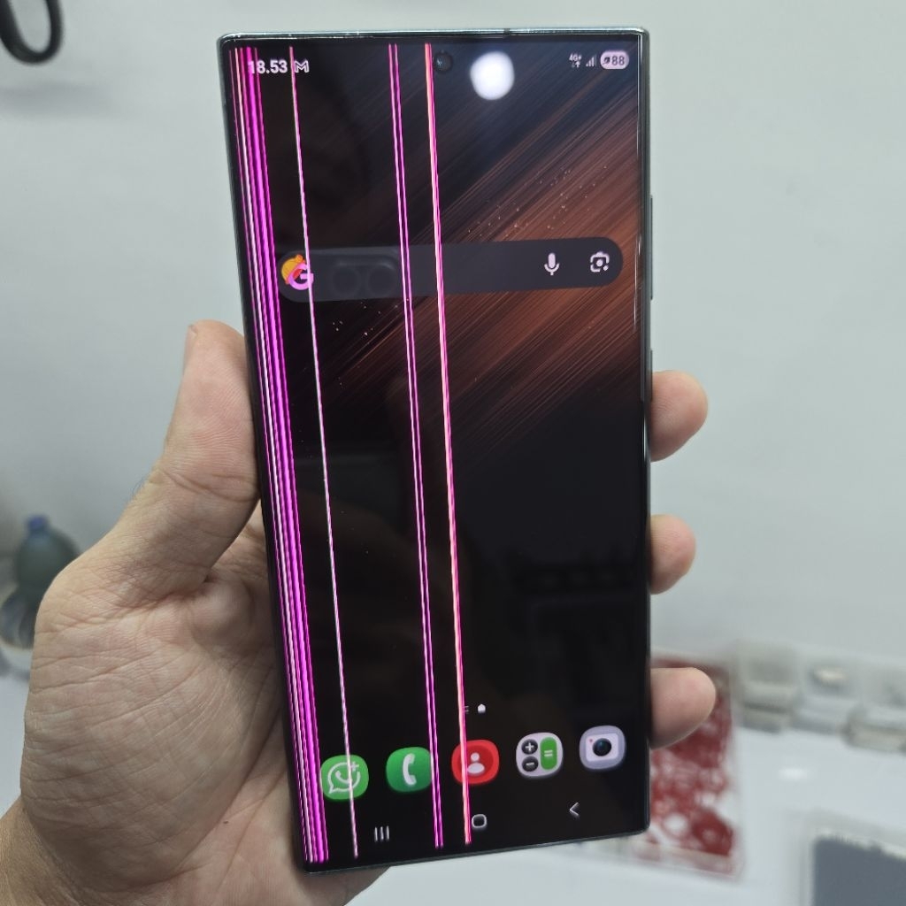 LCD SAMSUNG S22 ULTRA ORIGINAL COPOTAN MINUS
