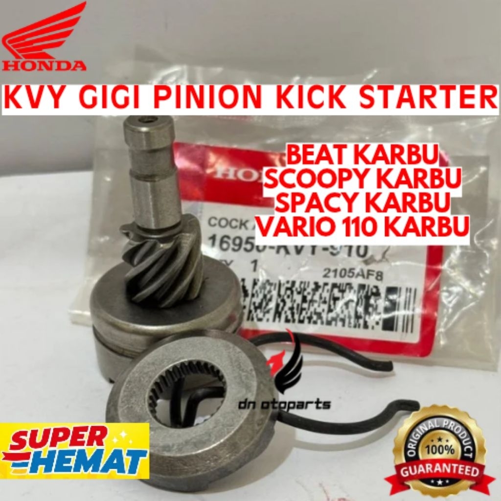GIGI PINION KICK STARTER ORIGINAL HONDA KODE KVY, GIGI PINION KICK STARTER BEAT KARBU, GIGI PINION K