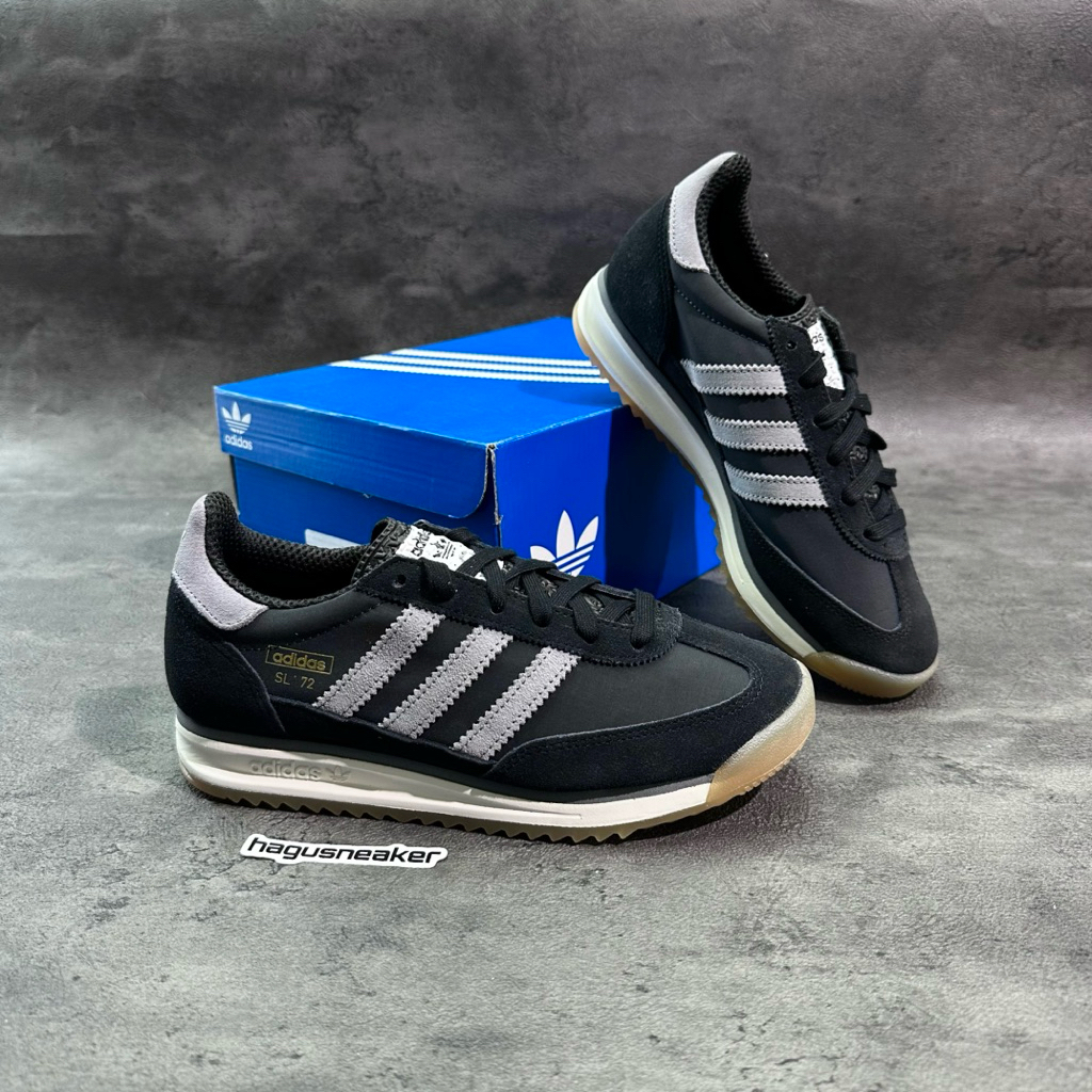 ADIDAS SL 72 RS [BLACK/GREY] #JH5098 HAGUSNEAKER GARANSI 100% ORIGINAL
