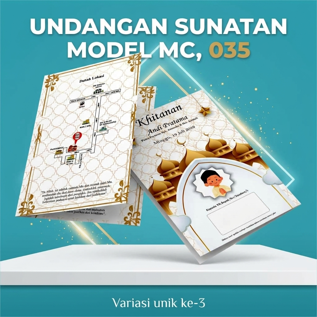 Undangan Sunatan, Khitanan, khitan Model MC.035-MC.036