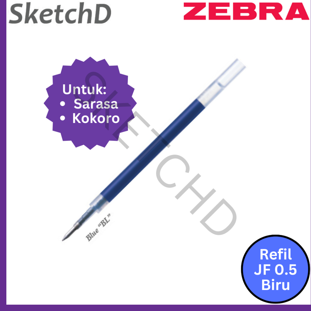 Refil JF 0.5 Tinta isi ulang untuk Zebra Sarasa Clip 05