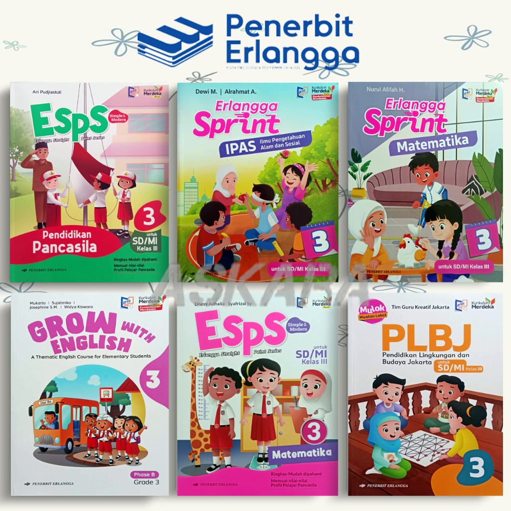 Buku Erlangga Kelas 3 SD/MI Terbaru