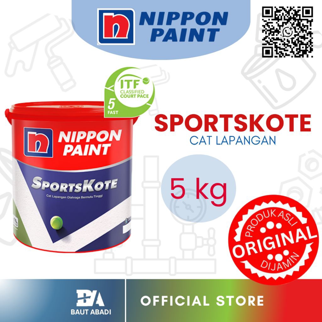 Cat Lapangan/Lantai Sporstkote Nippon Paint 5 kg
