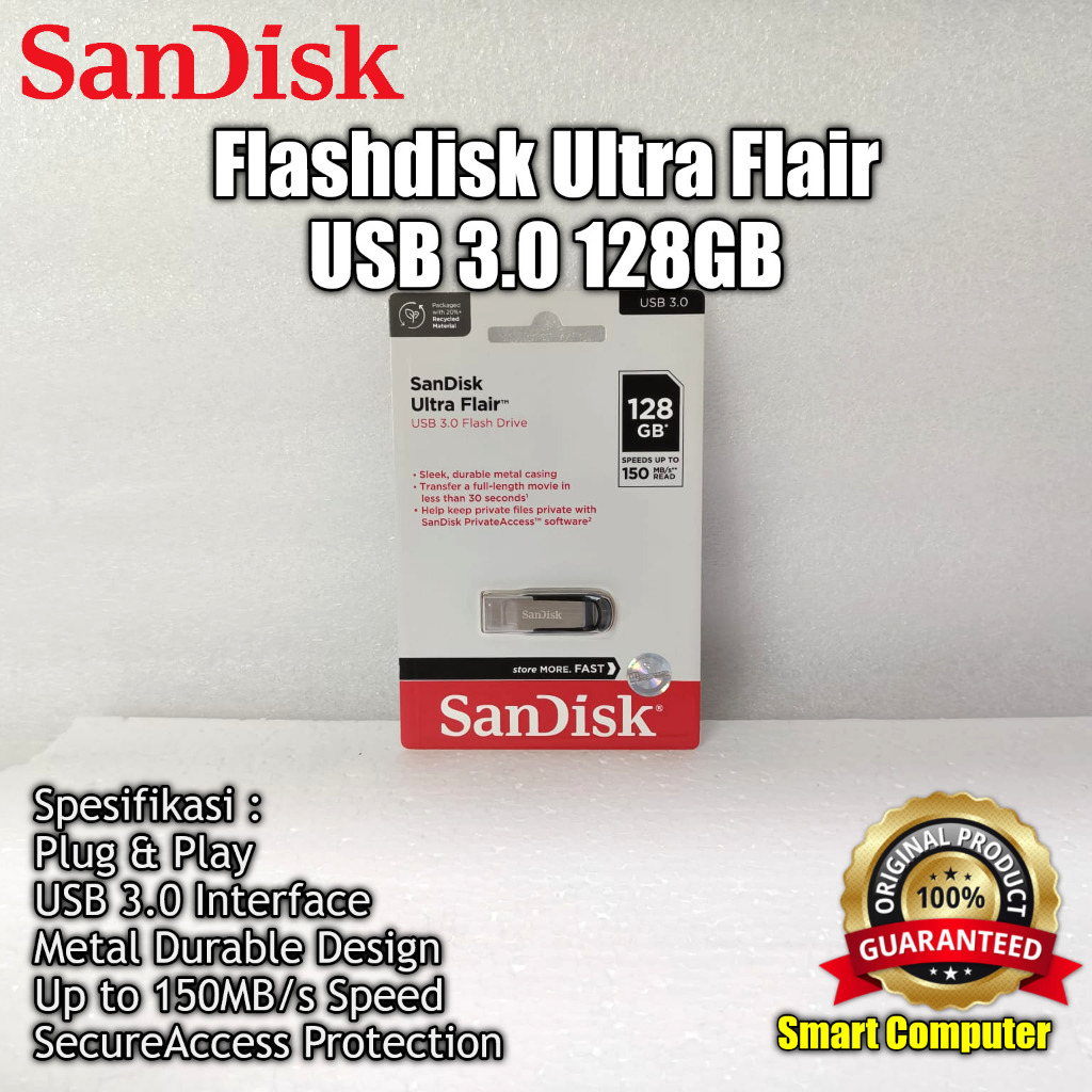 Flashdisk Sandisk Ultra Flair CZ73 128GB USB 3.0