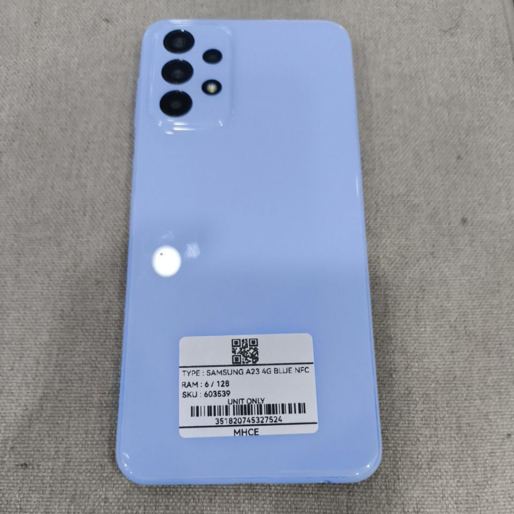 Handphone second normal samsung A23 6+128GB original