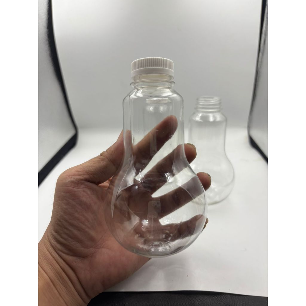(Isi 72 pcs) Botol Plastik Pet Bohlam 320ml - 300ml kemasan minuman kopi susu madu sirup jus juice (