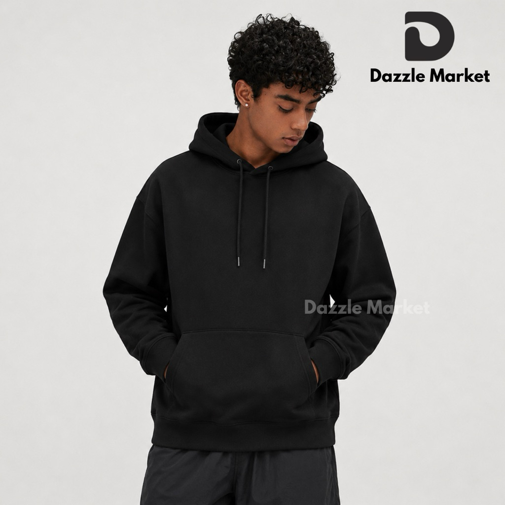 DAZZLE - Hoodie Polos Regular Fit | Sweater Polos Unisex Pria Wanita.