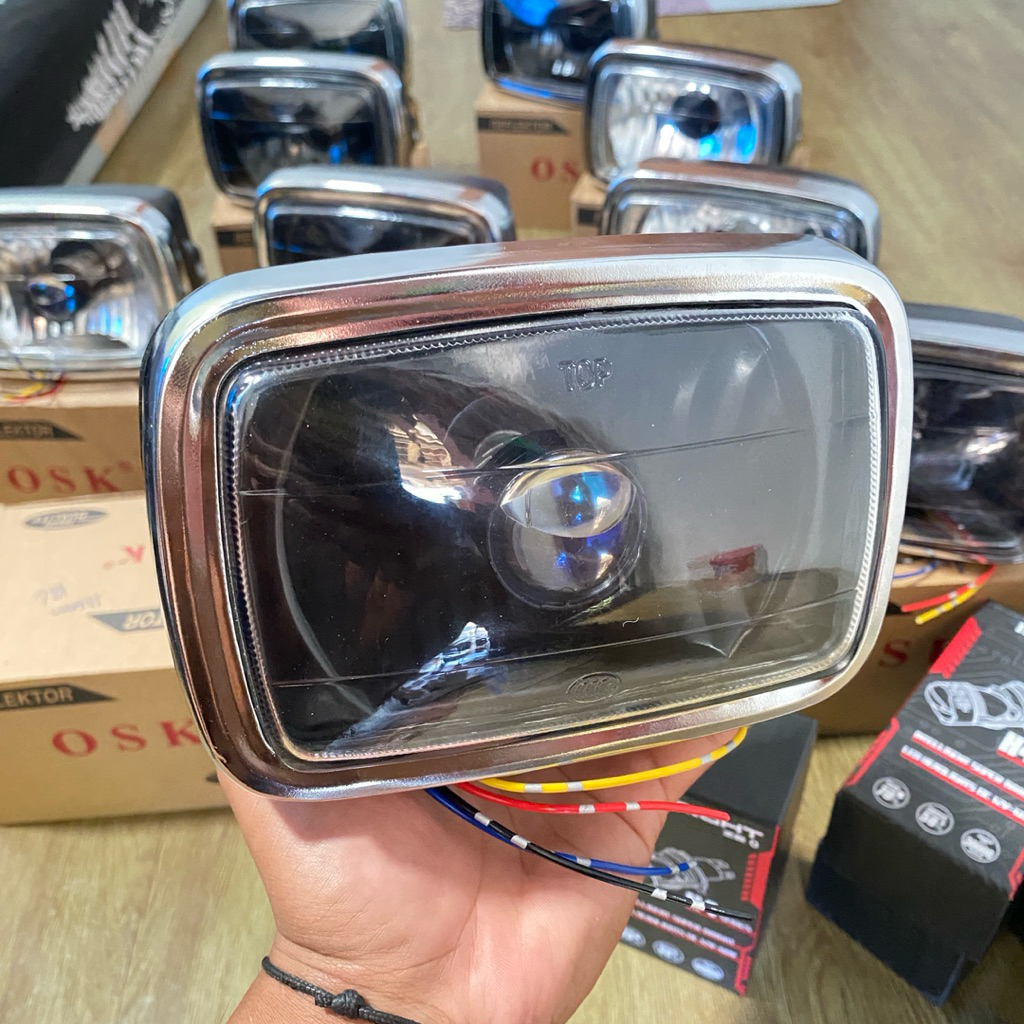 Lampu Headlamp Reflektor Honda Win Custom H4