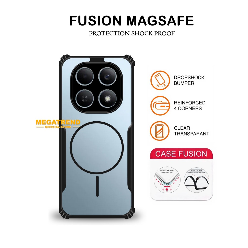 Magnetic Case Redmi Note 15 4G Redmi Note 15 5G Redmi Note 15 Pro 5G Redmi Note 15 Pro Plus casing A