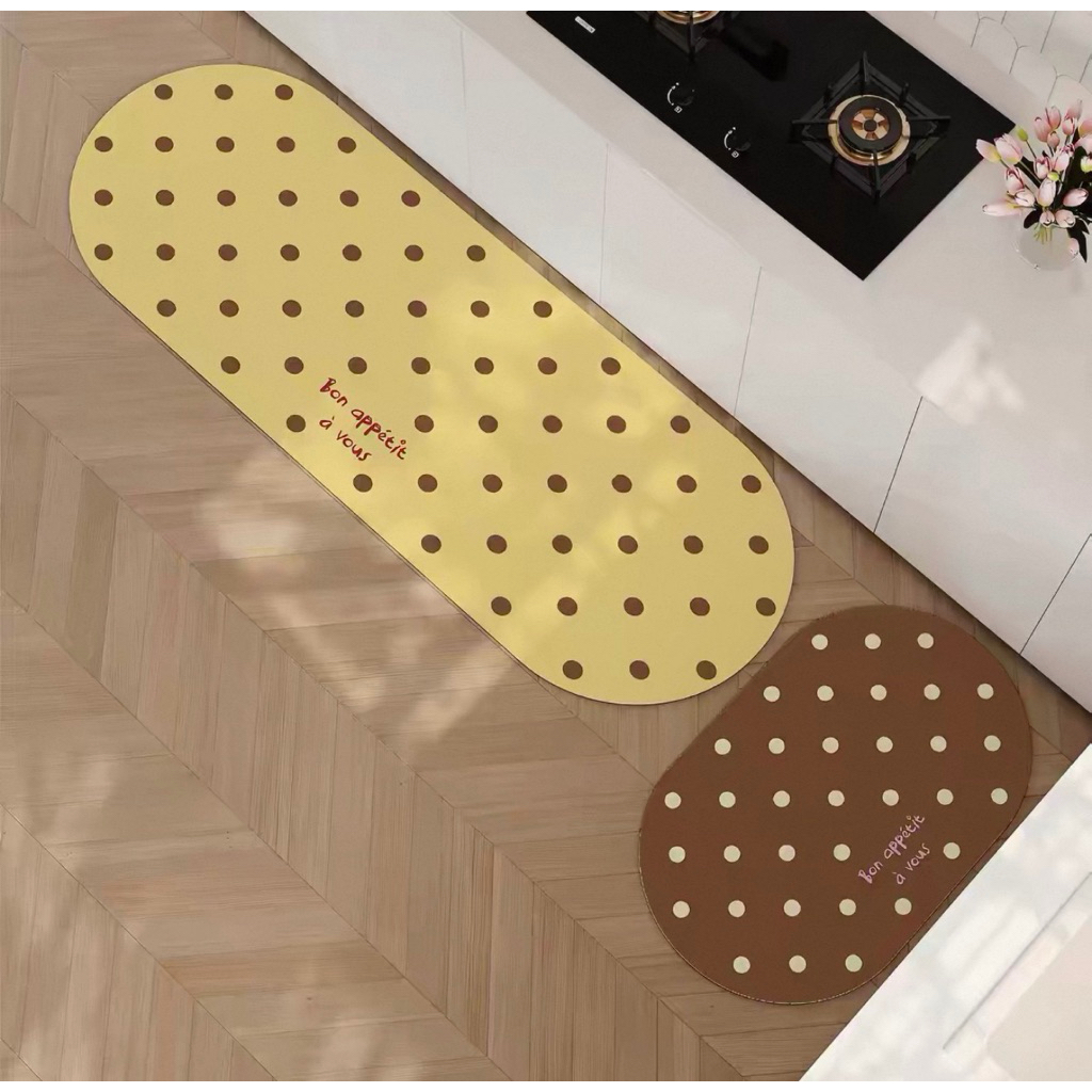 BON APPETIT Keset Dapur Set / Keset Dapur Anti Slip / Keset Kaki Estetik / Keset Korea