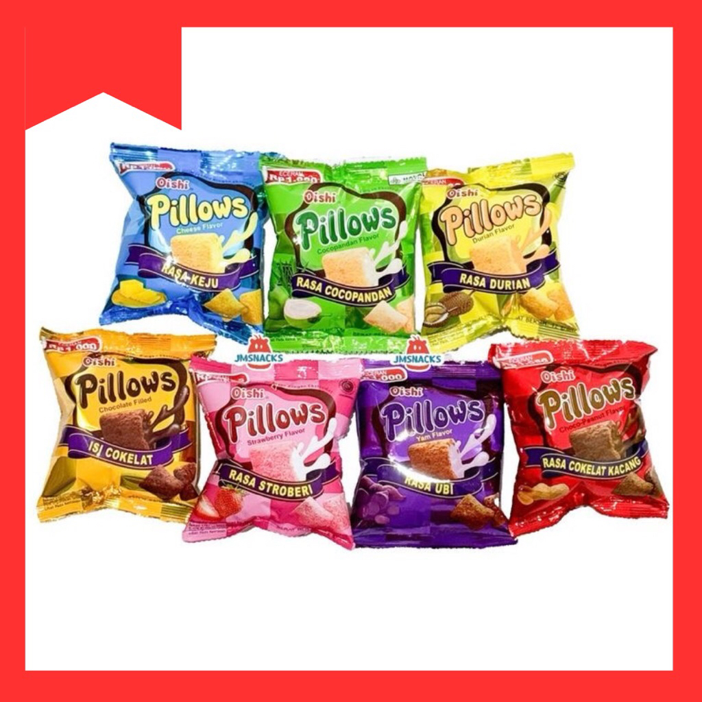OISHI PILLOWS 12gr | SNACK OISHI RENCENG (1 Renceng isi 10)