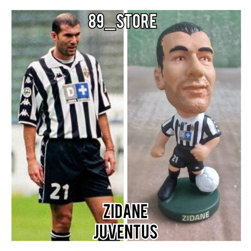 Figure Soccer Pocket Sport Repaint Zidane Juventus