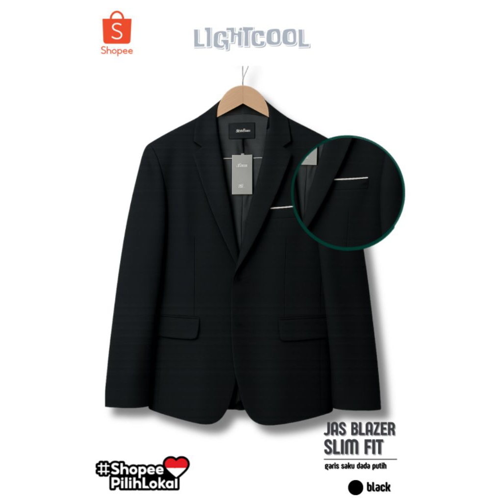 #blazer_formal_dan_wisuda_pria_keren_list_putih_disaku_simple_jas_pria_slimfit_